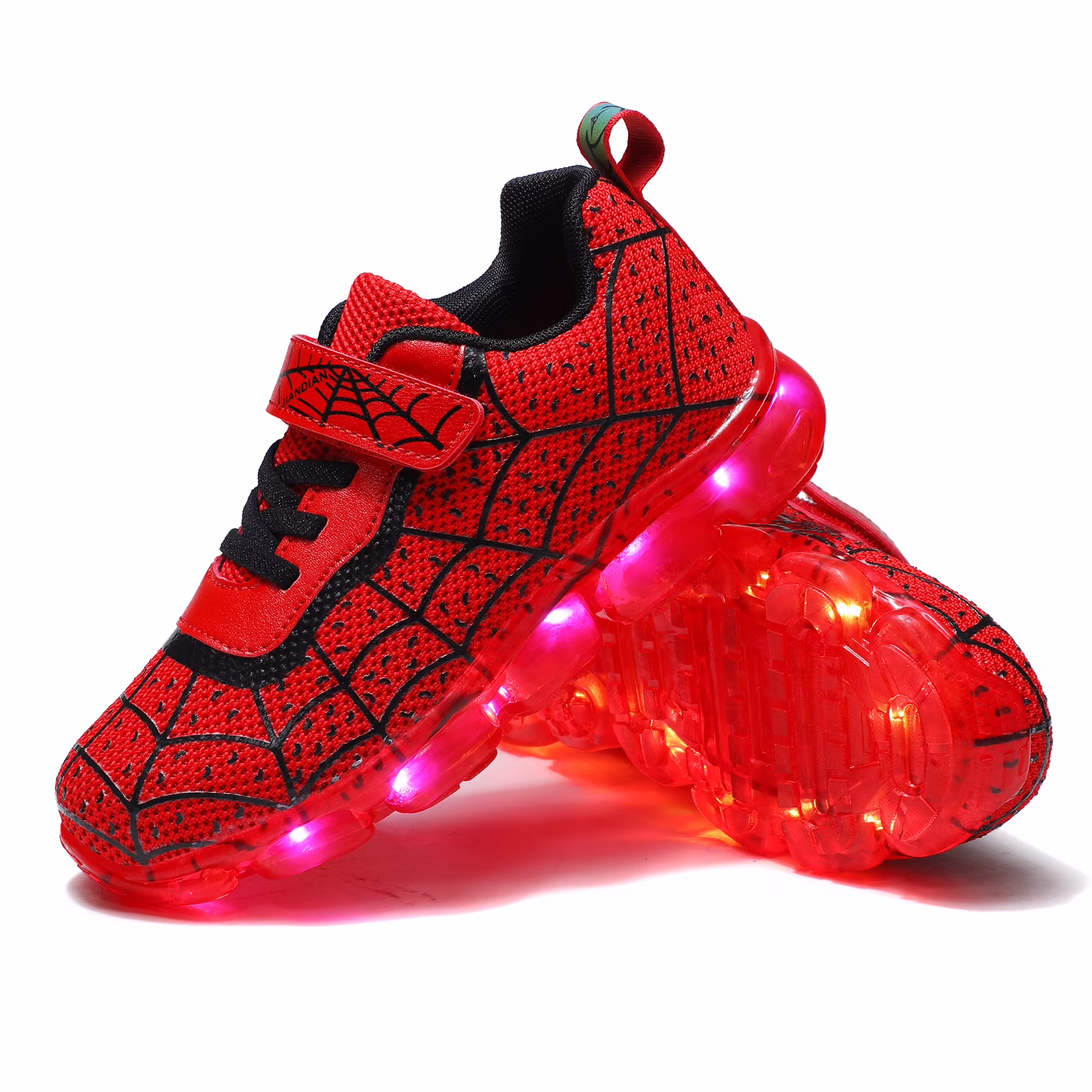 Light-Up Kids Sneakers Red
